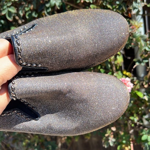 Stuart Weitzman sparkly metallic look slip. - Picture 15 of 17